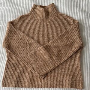 Reformation Tan Turtleneck Sweater